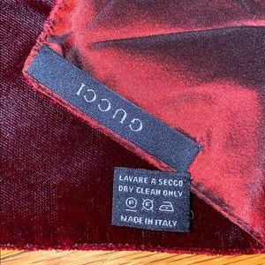 AUTHENTIC Gucci Scarf in Velvet